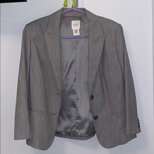 Kate Hill striped grey blazer size 12